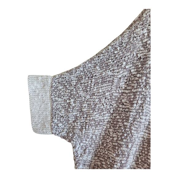 CHICO'S 2 Women's 12 14 Cardigan Sweater Beige Cream Neutral Cotton Dolman 48" - Picture 4 of 6